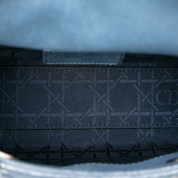 Pre-Loved Dior Mini Iridescent Lambskin Cannage Lady Dior - Picture 4 of 8